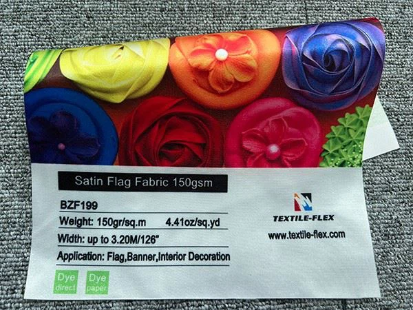 Satin Flag Fabric 150gsm