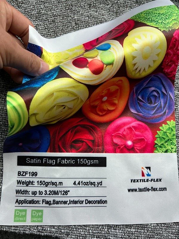 Satin Flag Fabric 150gsm